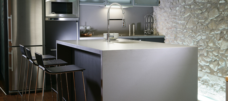 Avantgardistische Silestone Arbeitsplatten